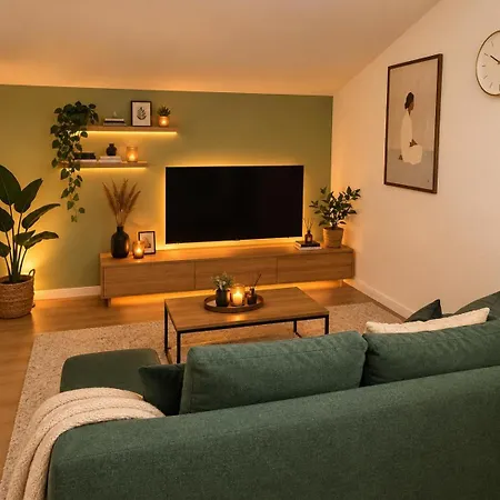 Apartment Moderne Gemütliche Autobahn Wlan Parkplatz